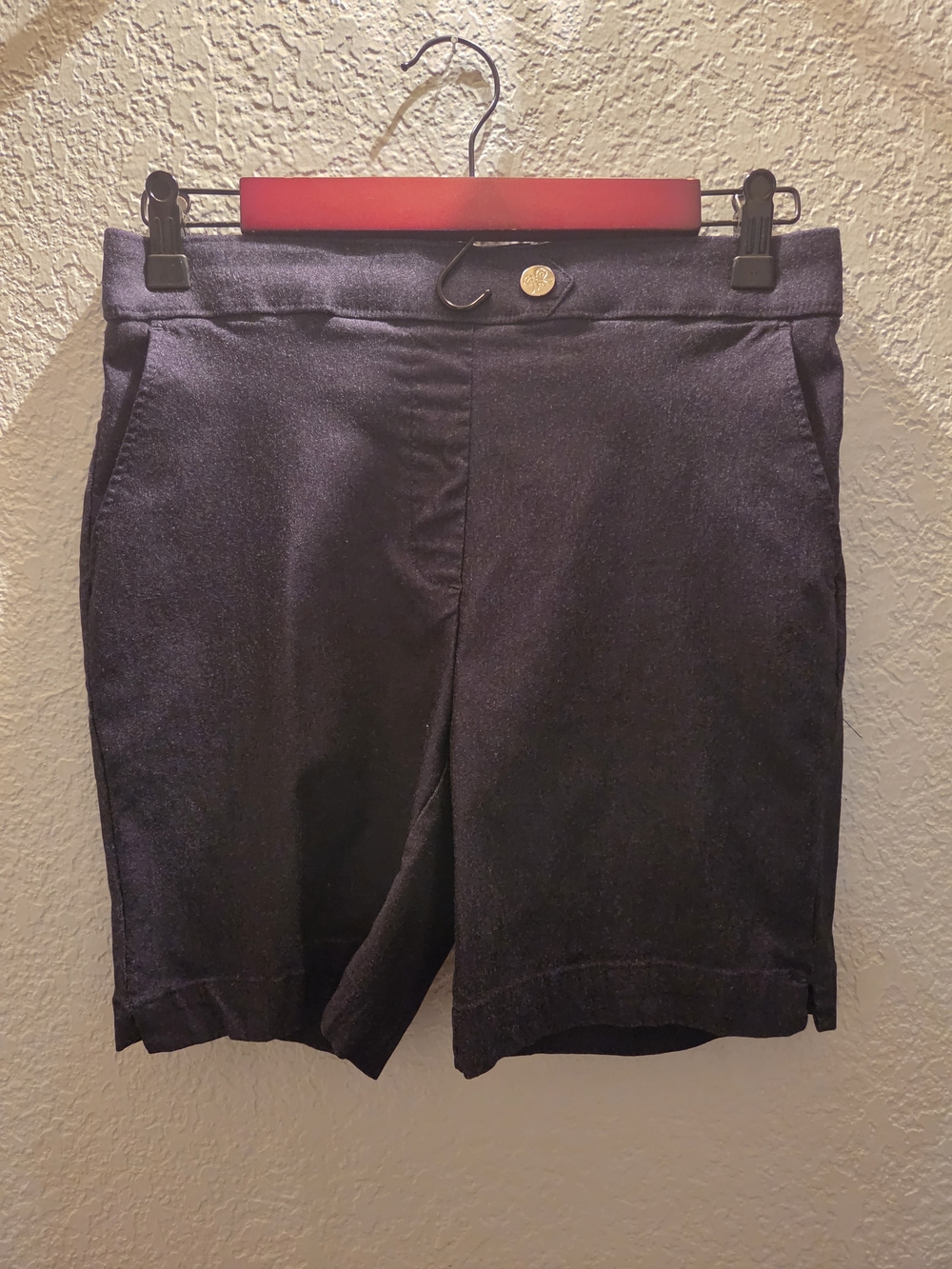 Rafaella Navy Tailored Bermuda Shorts